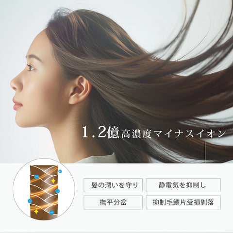 1.2億高濃度マイナスイオンヘアドライヤー